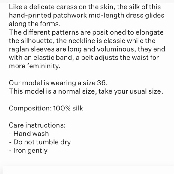 NWT Free People Mes DEMOISELLES Paquerette Dress Size 42 / US 6 100% Silk $590 - Picture 4 of 12